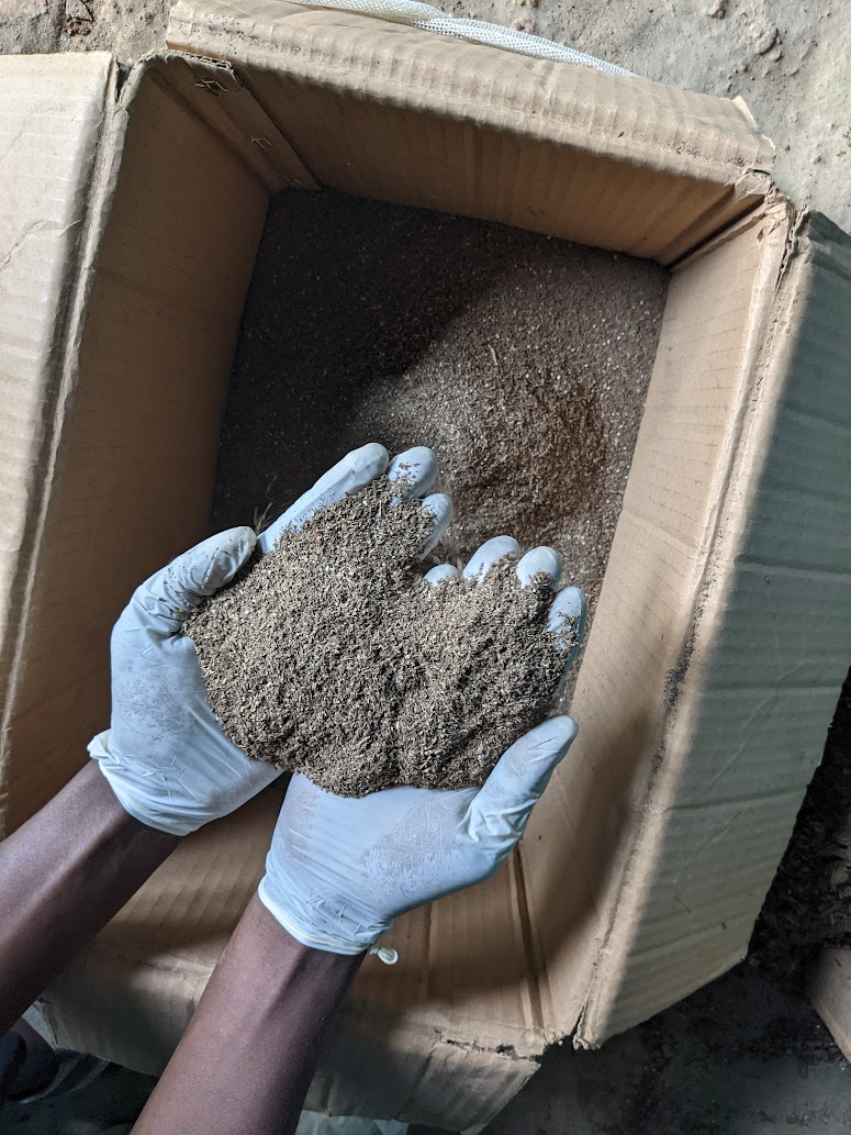 Making fertilizer by hand